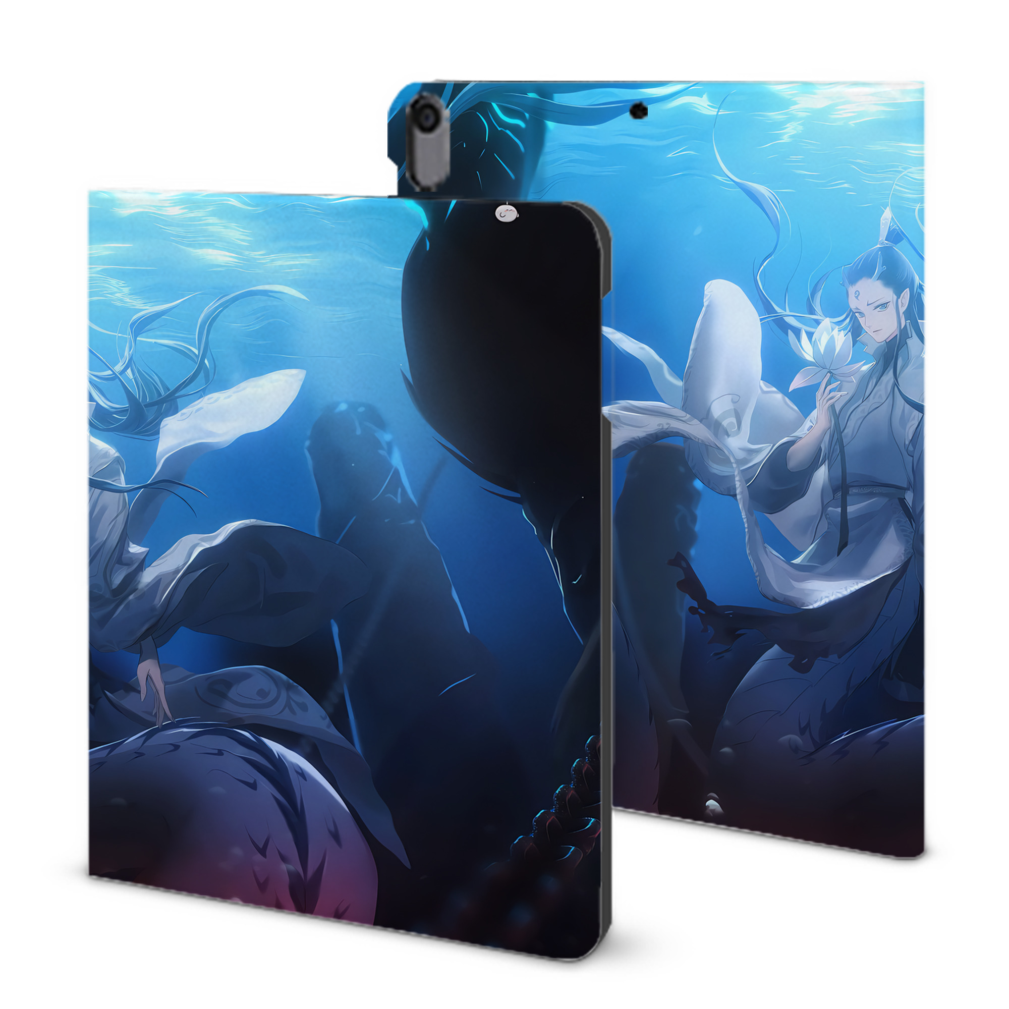 （画像用） Ne Zha 2 ナタ 魔童の大暴れ IPad ケース ブック型 PUレザー TPU 耐衝撃 軽量 薄型 ペン収納なし 全面保護 IPad 各モデル対応